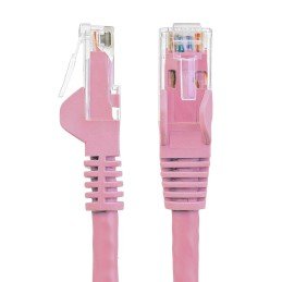 Cavo di rete Patch CCA Cat. 5e Rosa UTP 1 mt