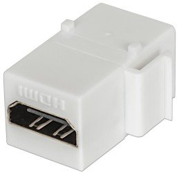 Adattatore HDMI F/F Tipo A per Pannelli Patch Bianco