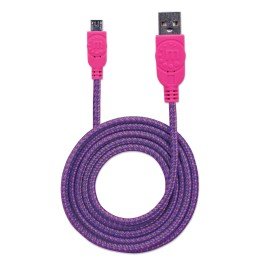 Cavo Micro USB Guaina Intrecciata USB2.0 A M/MicroB M Viola Blister