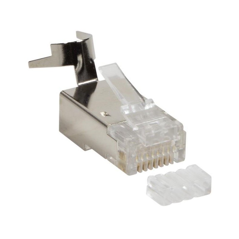 Plug Cat.6 / 6A / 7 / 7A RJ45 Schermato per Cavo Rigido/Flessibile