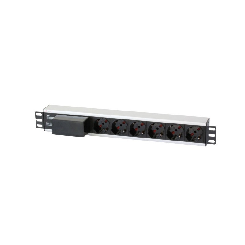 Multipresa per rack 19'' 6 posti con magnetotermico Cavo 3m