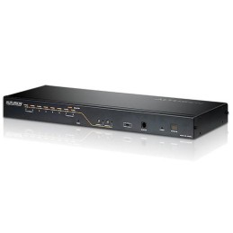 Switch KVM Cat5e/6 a 8 porte per 2 console, KH2508A