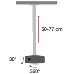 Supporto a Soffitto per Proiettori Estensione 500-770 mm Bianco