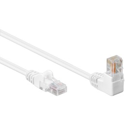 Cavo di rete Patch Connettore Angolato 90° CCA Cat. 5e UTP 5m Bianco