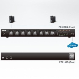 Multipresa Rack PDU 8x C13 Misurazione PDU, Controllo Presa PE8108