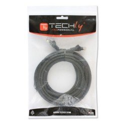 Cavo di rete Patch in CCA Cat.5E Nero UTP 0,25m