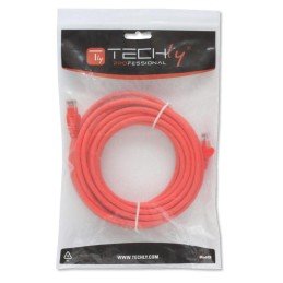 Cavo di rete Patch in CCA Cat.5E Rosso UTP 0,5m