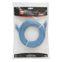 Cavo di rete Patch in CCA Cat.5E Blu UTP 0,5m