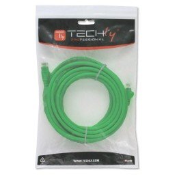 Cavo di rete Patch in CCA Cat.5E Verde UTP 0,5m