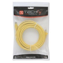 Cavo di rete Patch in CCA Cat.5E Giallo UTP 0,5m