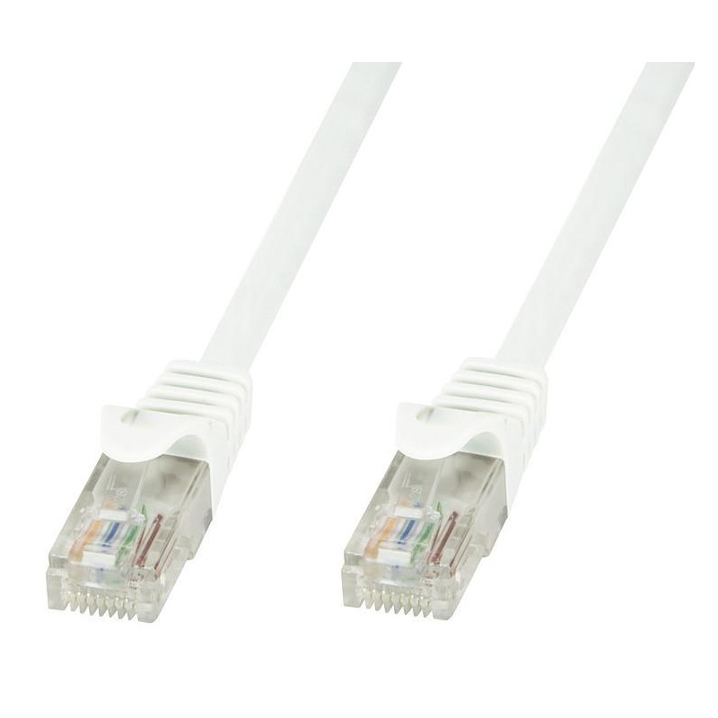 Cavo di rete Patch in CCA Cat.5E Bianco UTP 5m