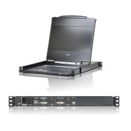 Console KVM Switch DVI USB LCD 17.3" Full HD da rack 19", CL6700MW