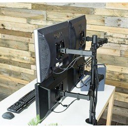 Supporto da scrivania per 4 Monitor 13-27'' con morsetto