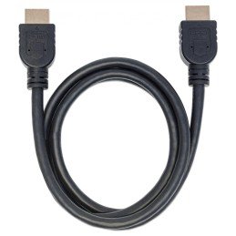 Cavo HDMI CL3 High Speed con Ethernet A/A M/M 1m Nero