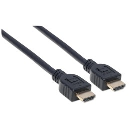 Cavo HDMI CL3 High Speed con Ethernet A/A M/M 3m Nero