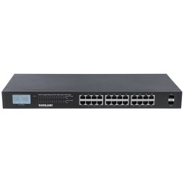 Gigabit Ethernet Switch 24 porte POE+ con 2 porte SFP