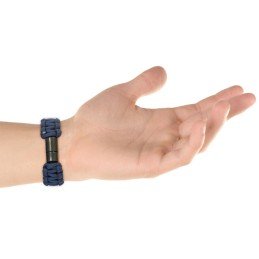 Bracciale Paracord con Micro USB Blu