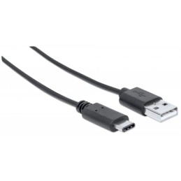 Cavo USB 3.1 tipo A Maschio / USB-C Maschio 3m Nero