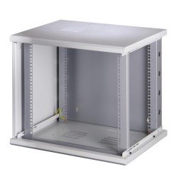 Armadio Rack 19" a muro 13 unità sezione unica prof. 500mm Grigio