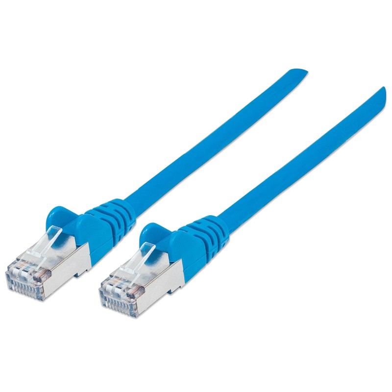 Cavo Patch Cat.7 Plug RJ45 6A S/FTP LSZH 0.25m Blu