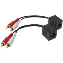 Convertitore Extender Audio RJ45 Cat.5 2xRCA