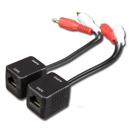 Convertitore Extender Audio RJ45 Cat.5 2xRCA