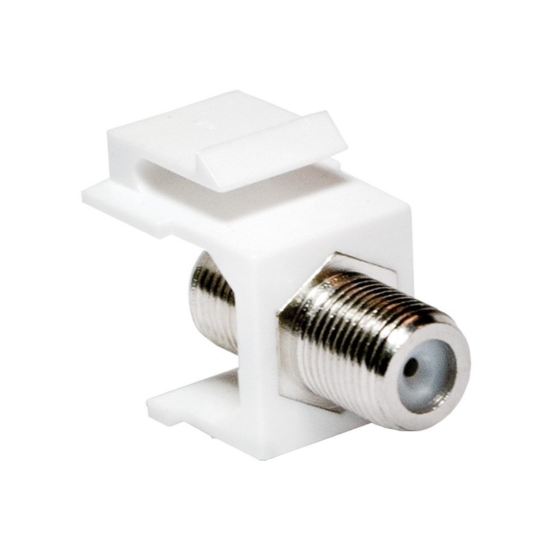 Adattatore Keystone BNC 75 Ohm F/F Bianco