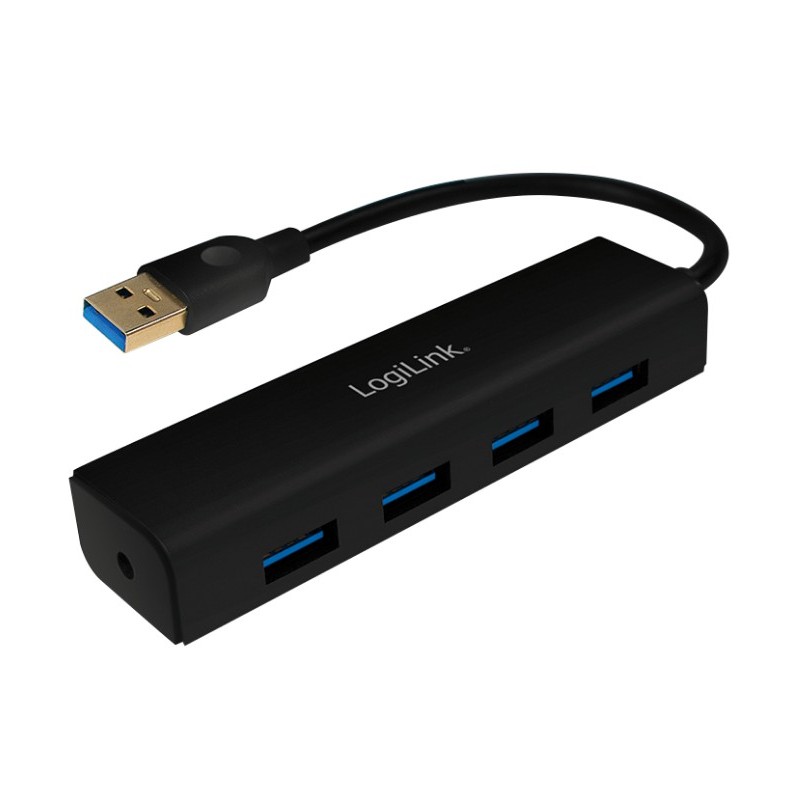 Hub USB3.0 4 Porte Nero