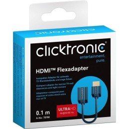 Cavo Adattatore Flessibile HDMI M/F 0,1m Alta Qualità