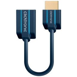 Cavo Adattatore Flessibile HDMI M/F 0,1m Alta Qualità