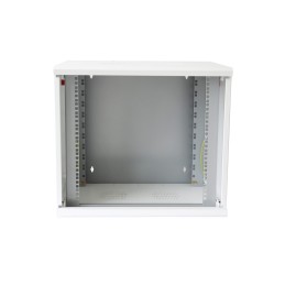 Armadio Rack 19" a muro 10 unità sezione unica prof. 500mm Bianco