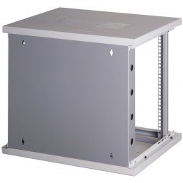 Armadio Rack 19" a muro 16 unità sezione unica prof. 500mm Nero