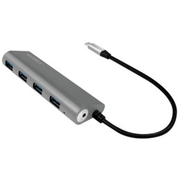 Hub USB-C™ SuperSpeed 4 Porte Alluminio Silver