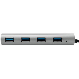 Hub USB-C™ SuperSpeed 4 Porte Alluminio Silver