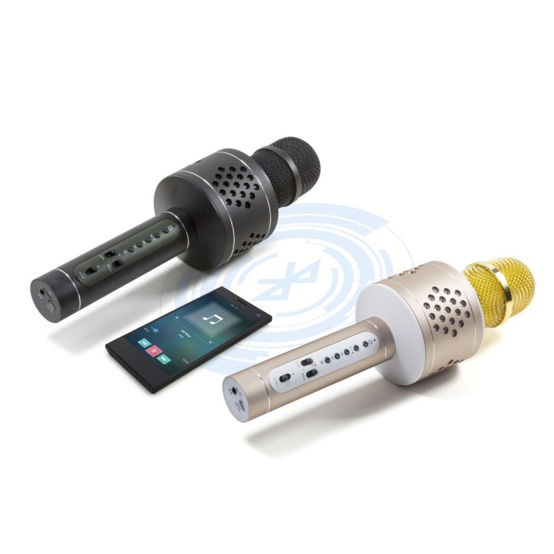 Microfono Karaoke Bluetooth con TWS per Cantare in Duetto Nero, BT-X35