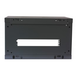 Armadio Rack 19" a muro 6 unità sezione unica profondità 450mm Nero