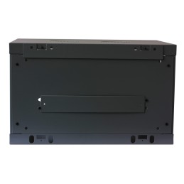 Armadio Rack 19" a muro 6 unità sezione unica profondità 450mm Nero