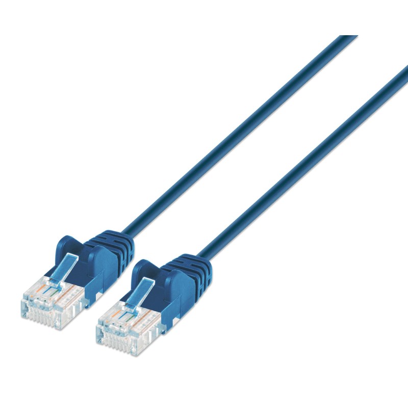 Cavo patch di rete Cat6 UTP Slim 1,5 m Blu