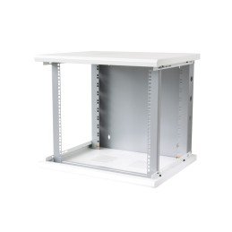 Armadio Rack 19" a muro 10 unità sezione unica prof. 600mm Bianco