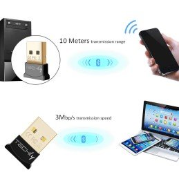 Adattatore USB Bluetooth 4.0 Dongle per PC Class 1 + EDR 3 Mbps