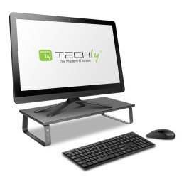 Stand Supporto di Rialzo per Monitor Laptop da Scrivania in Acciaio