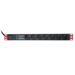 Multipresa da Rack 19" 7 Posti con filtro di protezione a 3 LED