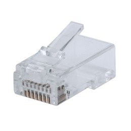 Confezione 100 Plug modulari RJ45 Cat6 FastCrimp