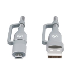 Cavo USB di Ricarica 4-in-1 USB-A, Micro-USB e due USB-C™ 1m