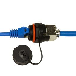 Accoppiatore RJ45 Cat.6A Schermato IP68 toolless