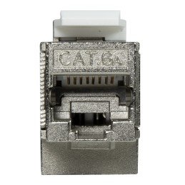 Frutto Keystone Cat.6A 2x RJ45 STP Angolato a 90°