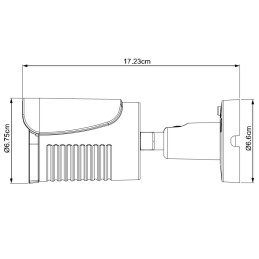 Telecamera IP POE IR 2MP da Soffitto Parete IP66 H.265, DGM2103SVP/F36