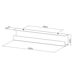 Vassoio Guida Montaggio Sotto Scrivania Sistema di Gestione Cavi