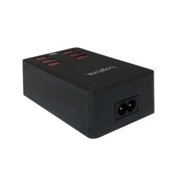 Caricatore da Tavolo a 6 porte USB 32W Nero