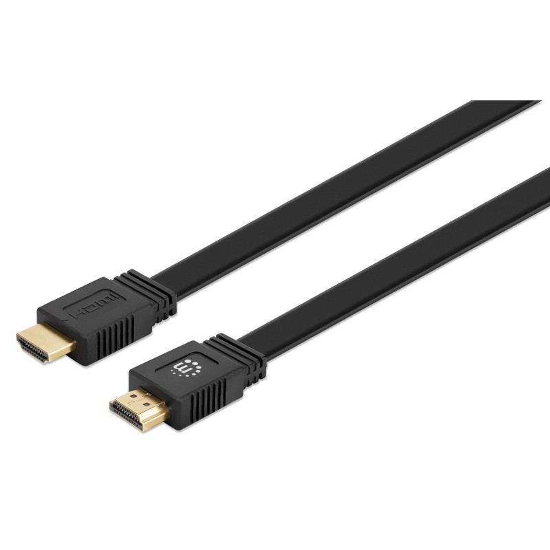 Cavo HDMI High Speed With Ethernet Piatto 0.5m nero